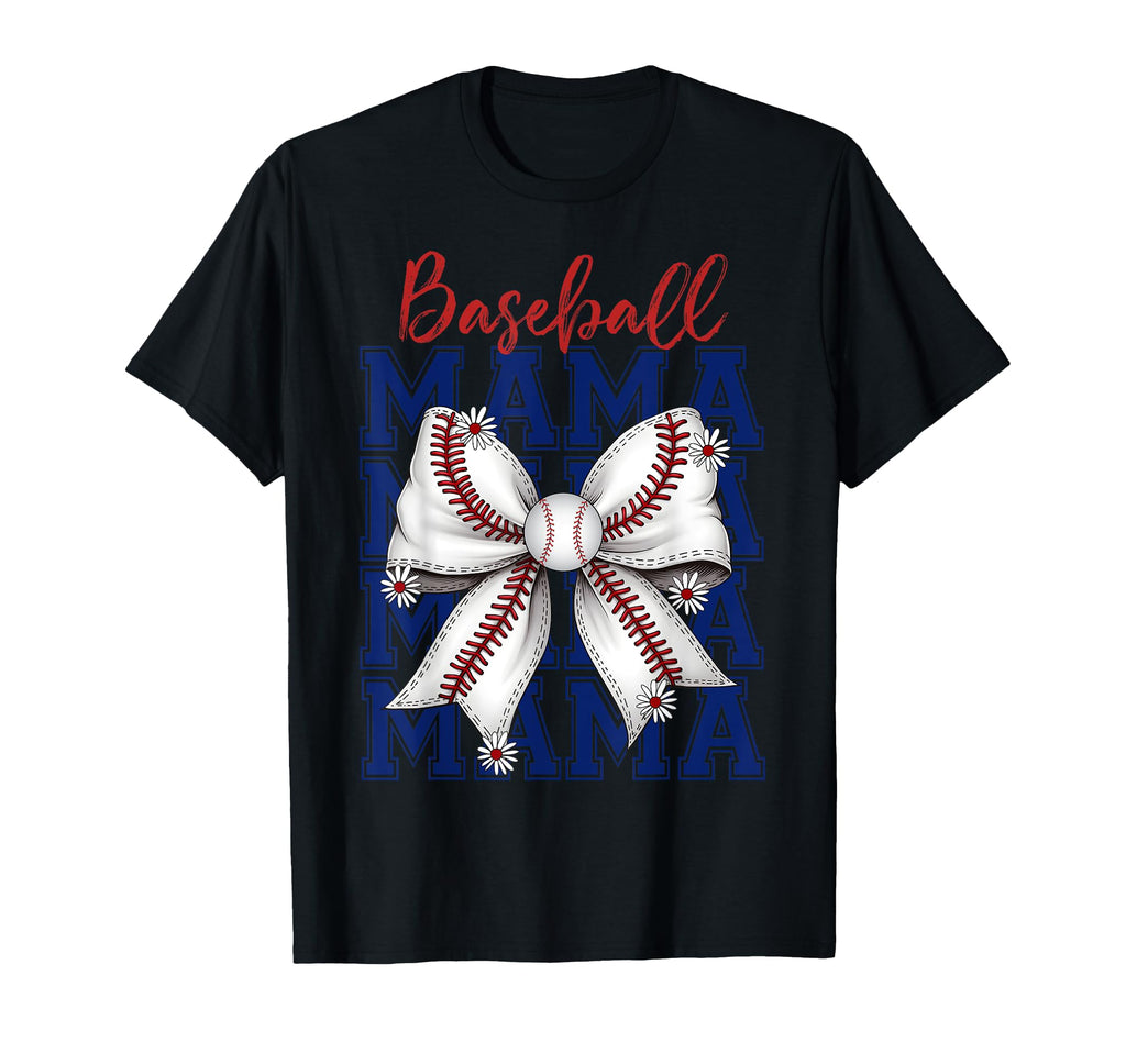 Game Day Vibes Coquette Bow Baseball T-Shirt - Graphic Print for Adults - T-Shirt, Sweatshirt, Hoodie