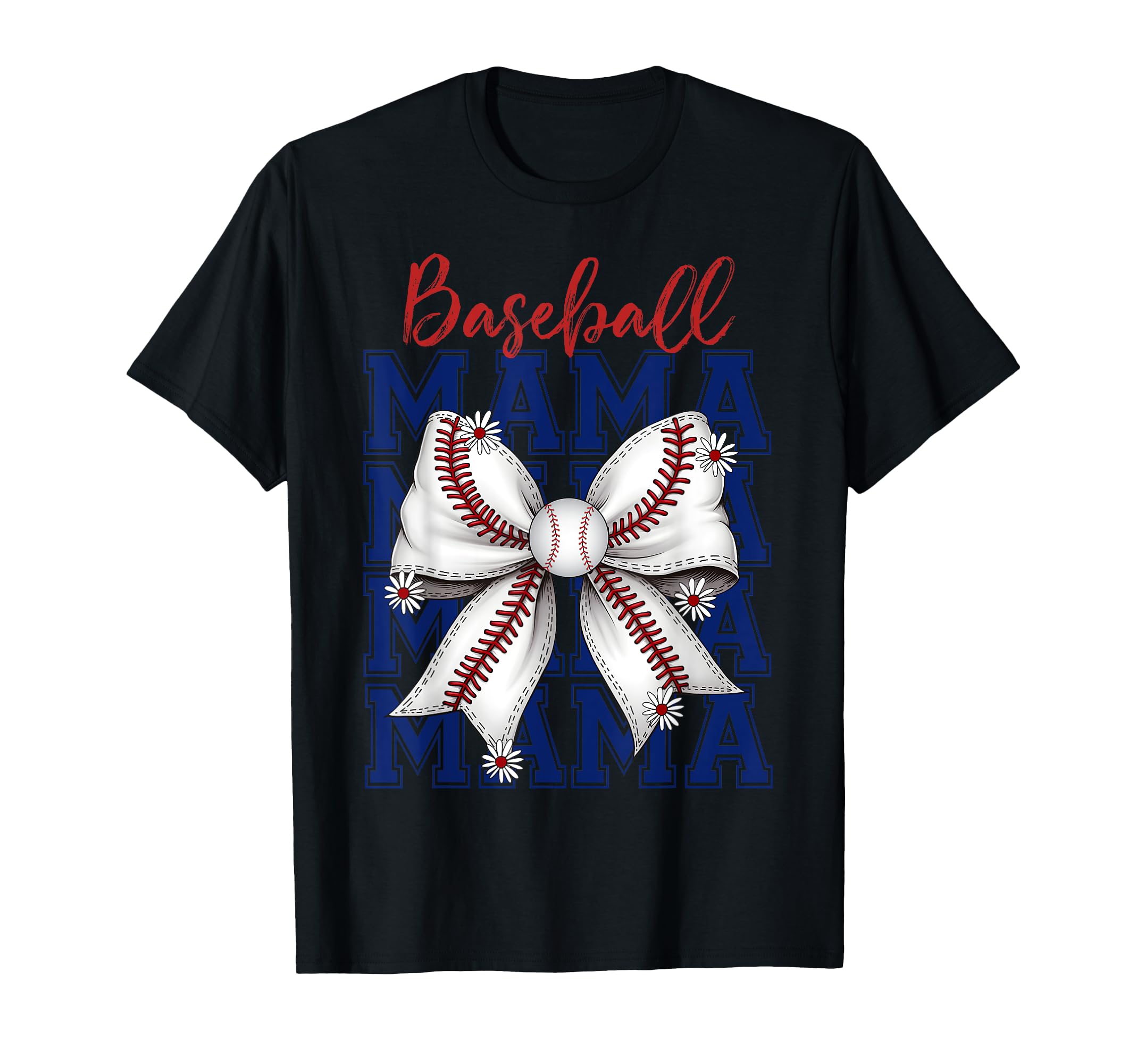 Game Day Vibes Coquette Bow Baseball T-Shirt - Graphic Print for Adults - T-Shirt, Sweatshirt, Hoodie