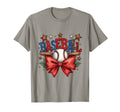 Baseball Coquette Bow Game Day Baseball T-Shirt - Novelty Apparel Unisex - T-Shirt, Sweatshirt, Hoodie