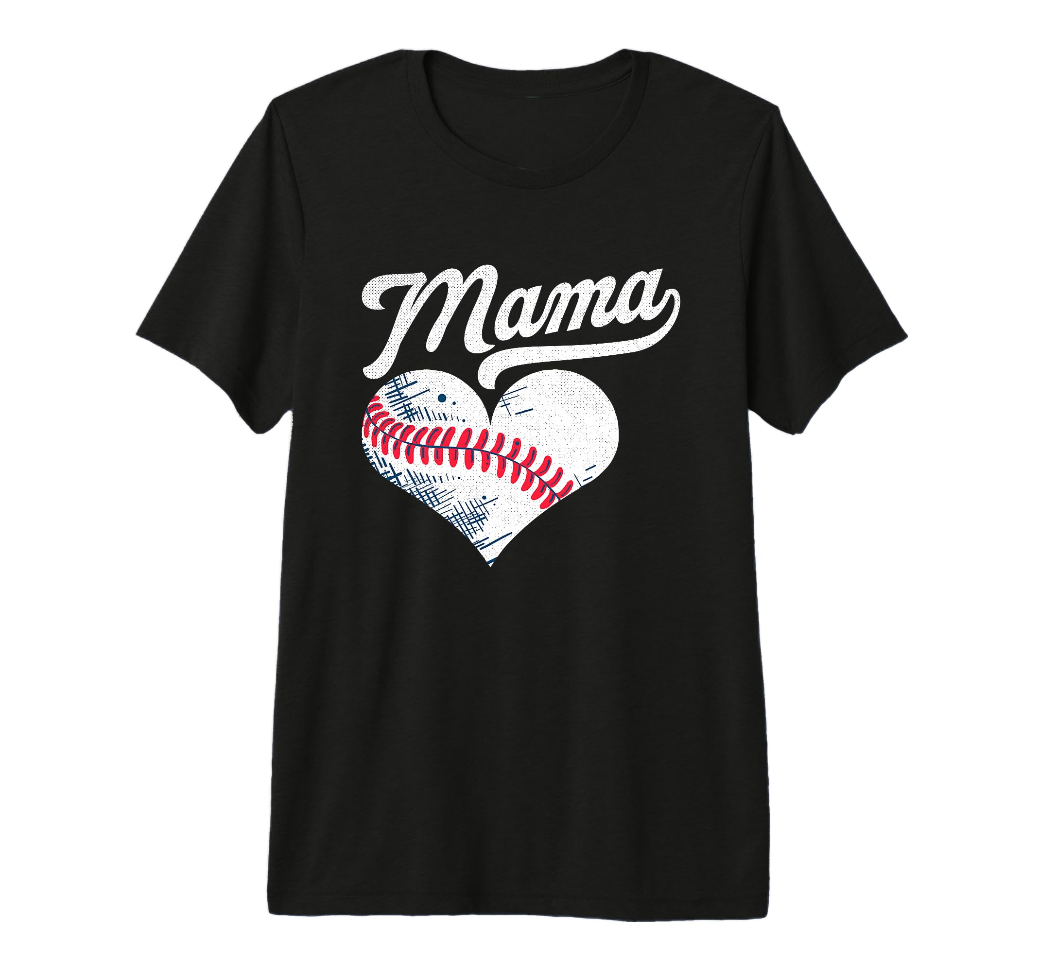 Baseball Mama Funny Sport Tri Blend T-Shirt - Custom Art Print Unisex - T-Shirt, Sweatshirt, Hoodie
