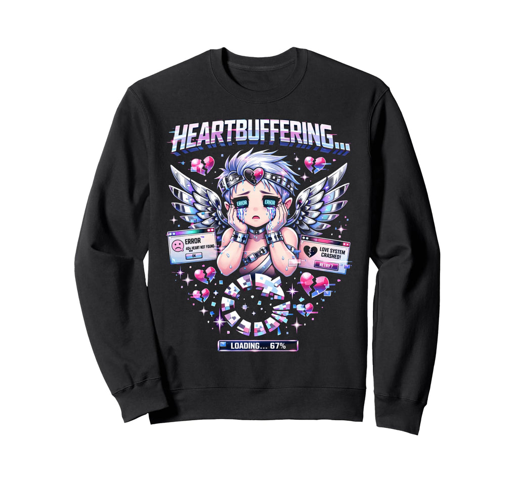 Heartbuffering Cyber Emo Sweatshirt - Casual Everyday Wear for Adults - T-Shirt, Sweatshirt, Hoodie