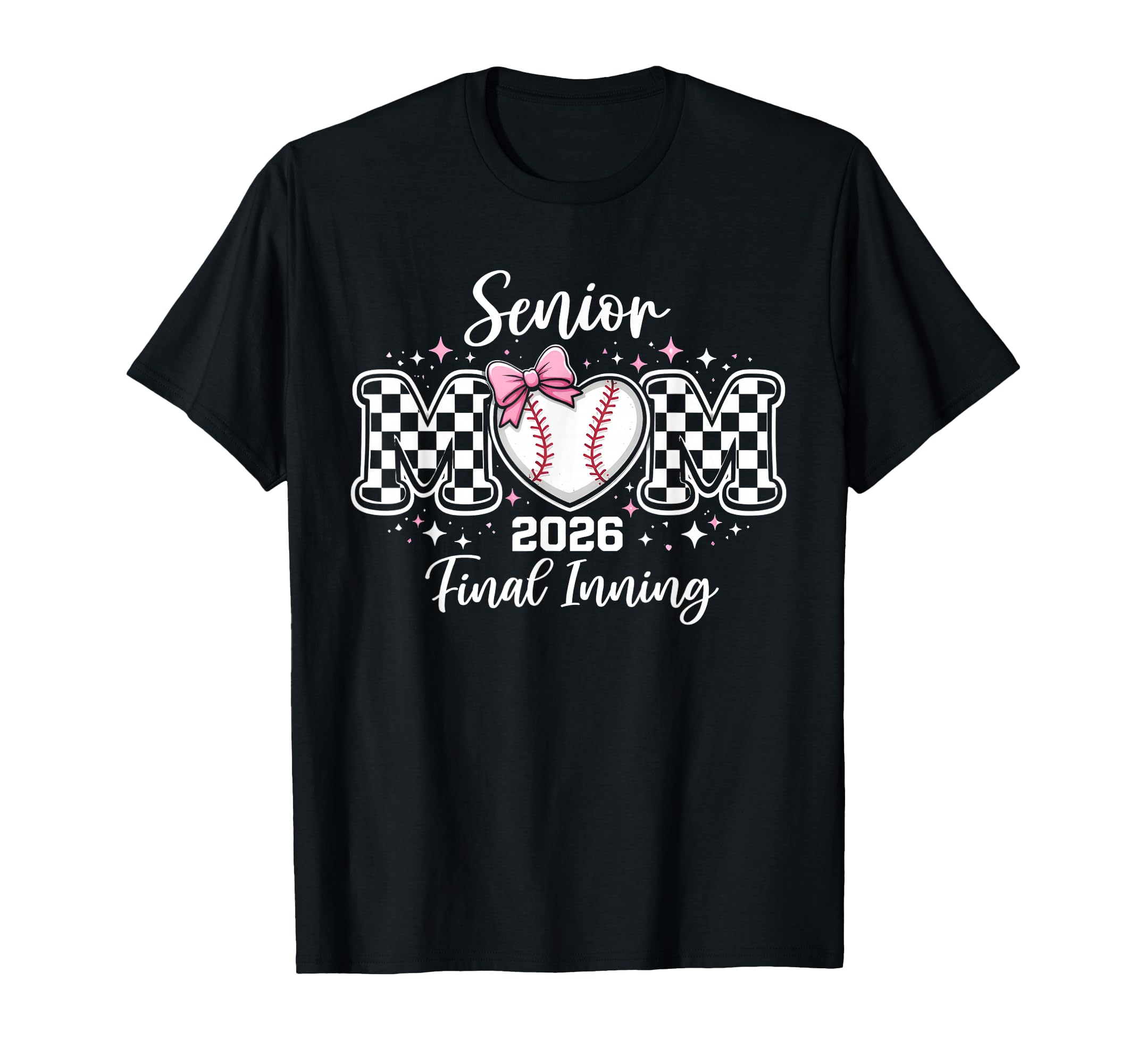 Baseball Senior Mom 2026 Leopard Baseball T-Shirt - Novelty Apparel Unisex - T-Shirt, Sweatshirt, Hoodie
