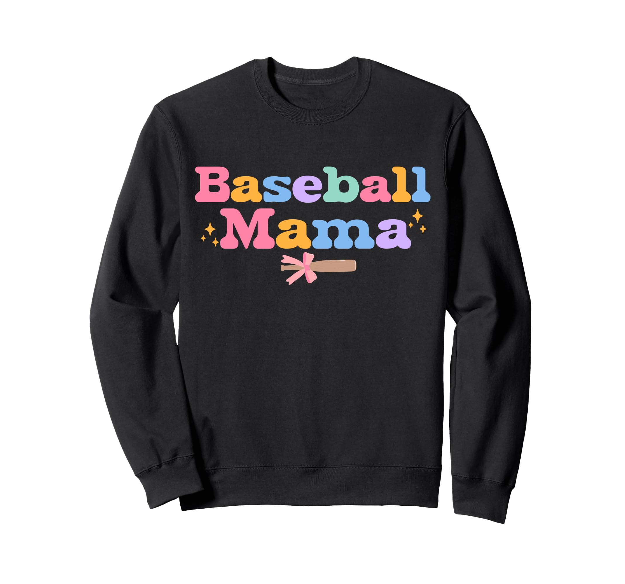 Baseball Mama Coquette Bow Cheer Sweatshirt - Novelty Apparel for Adults - T-Shirt, Sweatshirt, Hoodie