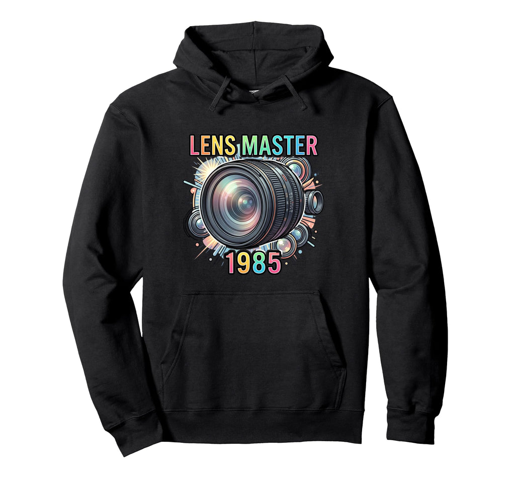 Photographer Camera Lens Enthusiast 1985 Hoodie - Graphic Print Unisex - T-Shirt, Sweatshirt, Hoodie