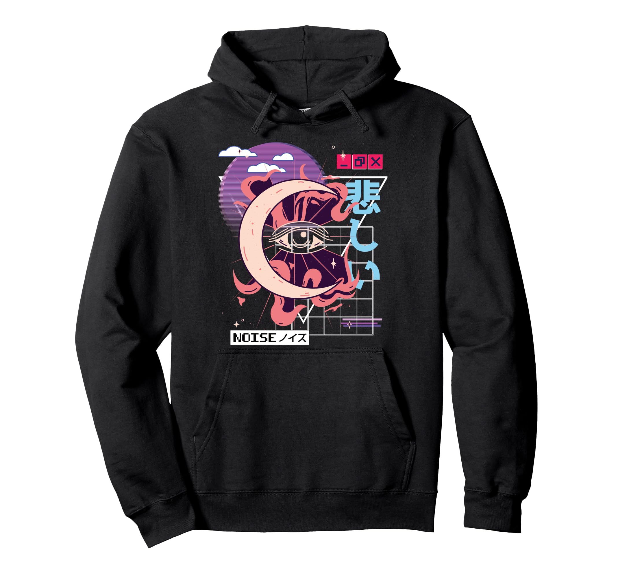 Vaporwave Kawaii Aesthetic Japanese Hoodie - Aesthetic Graphic for Adults - T-Shirt, Sweatshirt, Hoodie