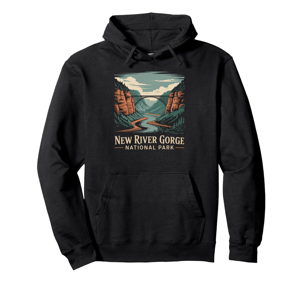 New River Gorge National Park Hoodie - Fun Novelty Design for Adults - T-Shirt, Sweatshirt, Hoodie
