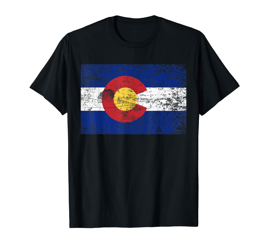 And Distressed Colorado Flag T-Shirt - Aesthetic Graphic for Adults - T-Shirt, Sweatshirt, Hoodie