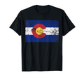 And Distressed Colorado Flag T-Shirt - Aesthetic Graphic for Adults - T-Shirt, Sweatshirt, Hoodie