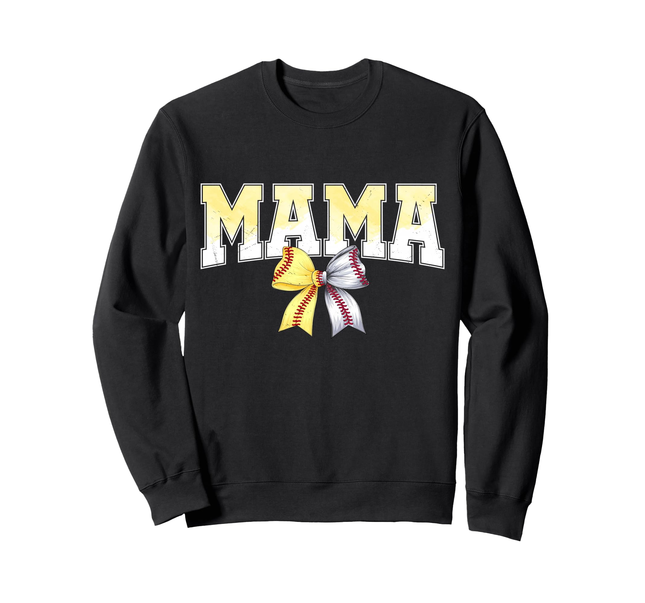 Coquette Bow Baseball Softball Sweatshirt - Casual Everyday Wear Men Women - T-Shirt, Sweatshirt, Hoodie