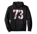 Baseball Mom 73 Jersey Baseball Hoodie - Casual Everyday Wear for Adults - T-Shirt, Sweatshirt, Hoodie