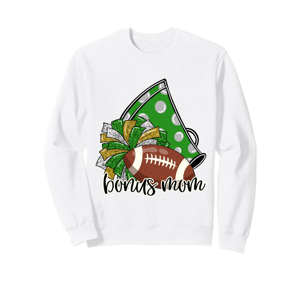 Cheerleader Bonus Mom Game Day Sweatshirt - Aesthetic Graphic for Adults - T-Shirt, Sweatshirt, Hoodie