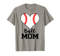Ball Mom Funny Baseball Player Mom T-Shirt - Minimalist Print Men Women - T-Shirt, Sweatshirt, Hoodie