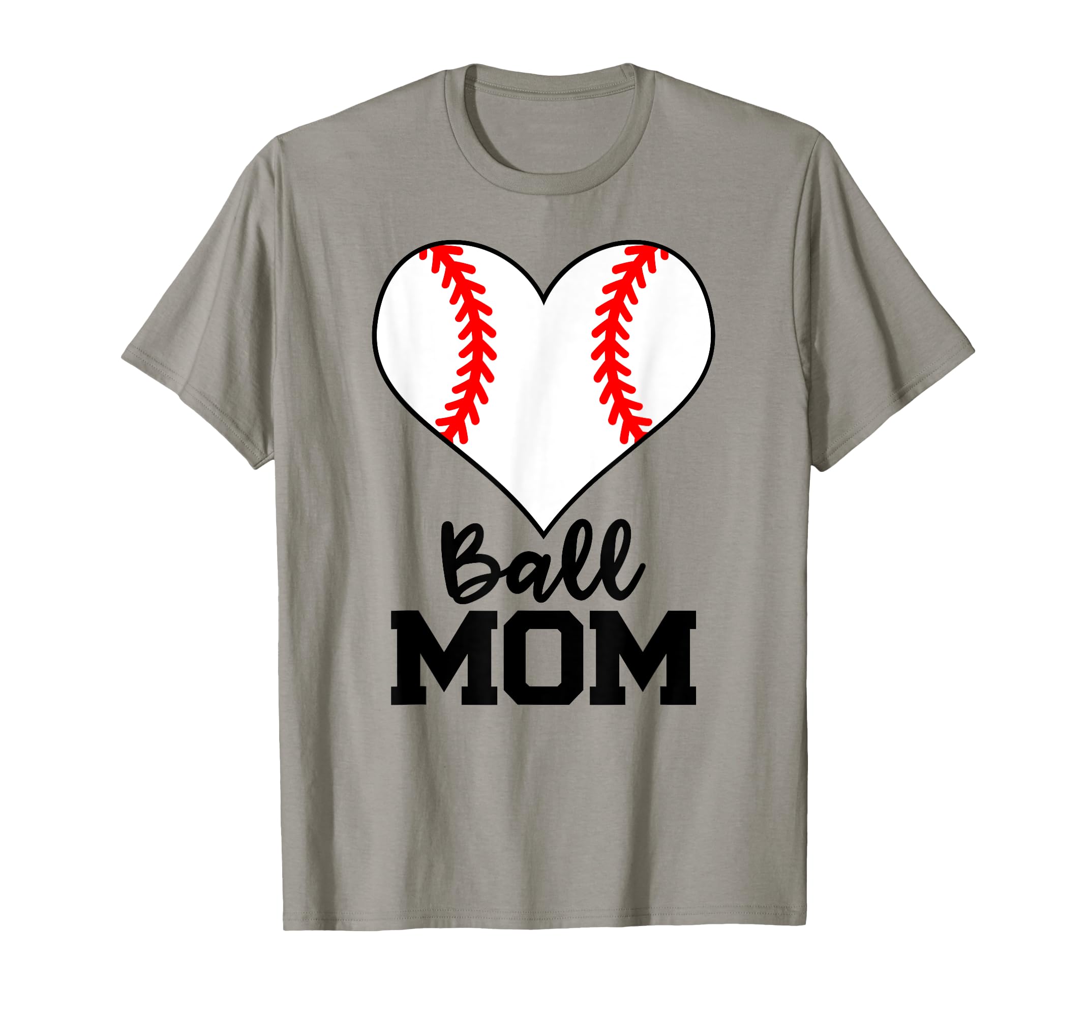 Ball Mom Funny Baseball Player Mom T-Shirt - Minimalist Print Men Women - T-Shirt, Sweatshirt, Hoodie