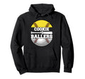 Cookie Ballers Funny Softball Hoodie - Casual Everyday Wear Unisex - T-Shirt, Sweatshirt, Hoodie