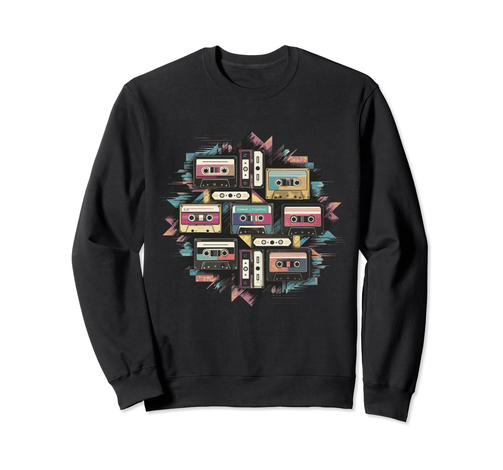 80S Cassette Cassette Tape 80S Fan Sweatshirt - Trendy Graphic for Adults - T-Shirt, Sweatshirt, Hoodie