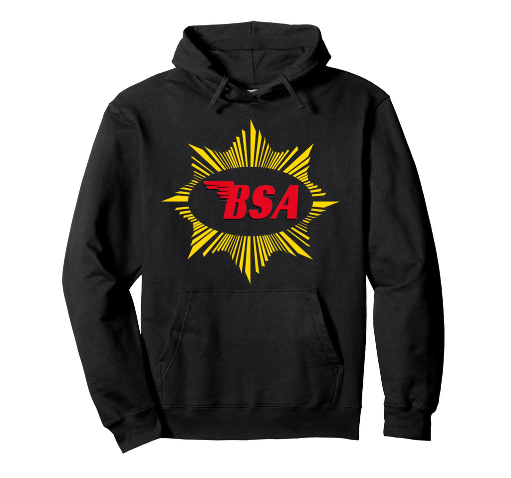 Bsa Motorcycle Logo Hoodie - Minimalist Print Unisex - T-Shirt, Sweatshirt, Hoodie