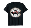 Baseball Mom Leopard Happy Mothers Day T-Shirt - Unique Graphic Unisex - T-Shirt, Sweatshirt, Hoodie