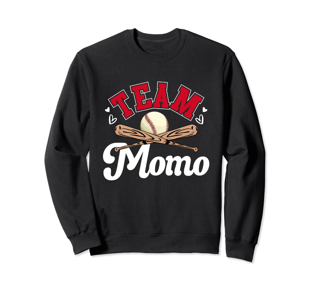 Team Momo Mothers Day Baseball Sweatshirt - Aesthetic Graphic Unisex - T-Shirt, Sweatshirt, Hoodie
