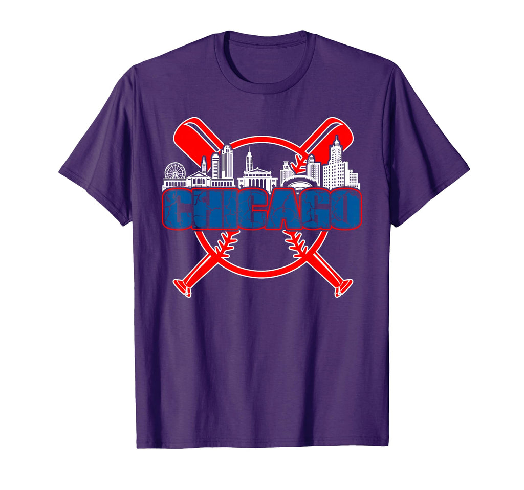 Chicago Baseball And T-Shirt - Fun Novelty Design for Adults - T-Shirt, Sweatshirt, Hoodie