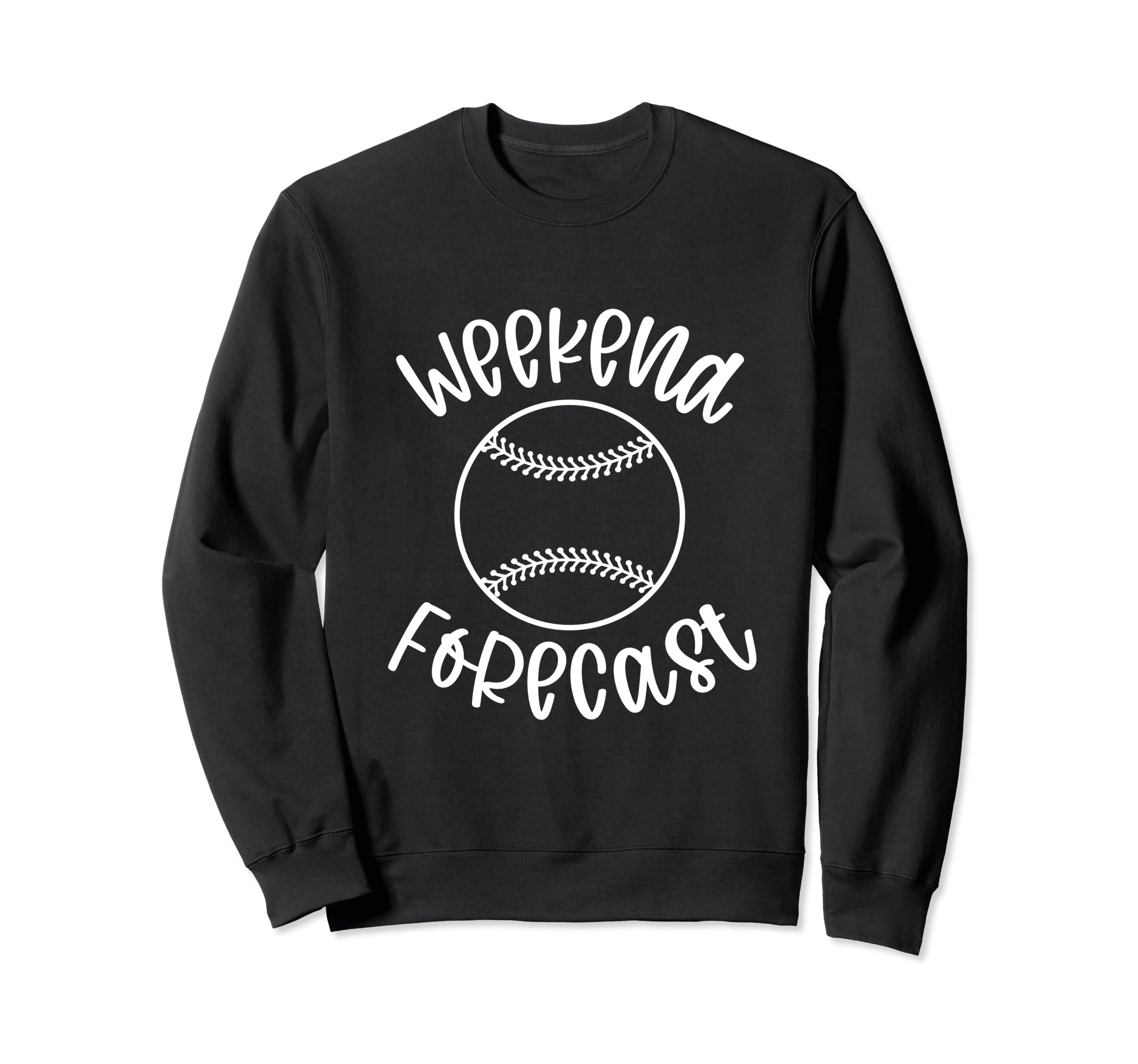 Weekend Forecast Baseball Season Sweatshirt - Minimalist Print for Adults - T-Shirt, Sweatshirt, Hoodie