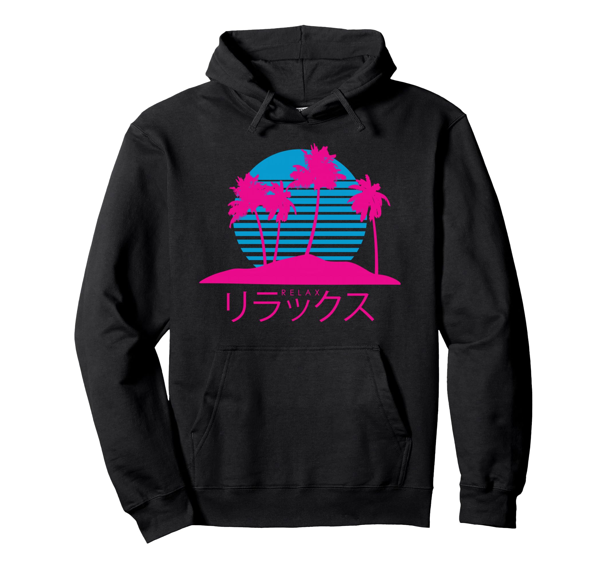 Relax 80S Vaporwave Aesthetic Pastel Japan Hoodie - Graphic Print Men Women - T-Shirt, Sweatshirt, Hoodie