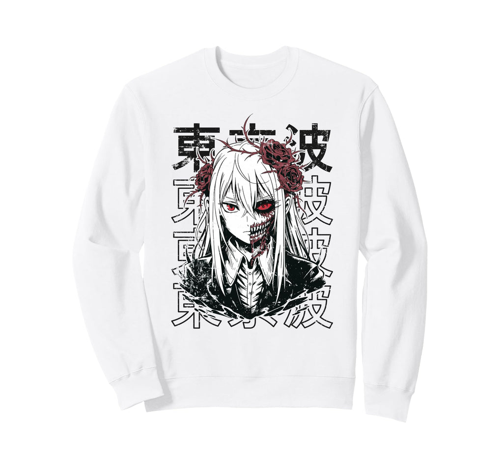 Japanese Horror Anime Manga Y2K Sweatshirt - Custom Art Print for Adults - T-Shirt, Sweatshirt, Hoodie