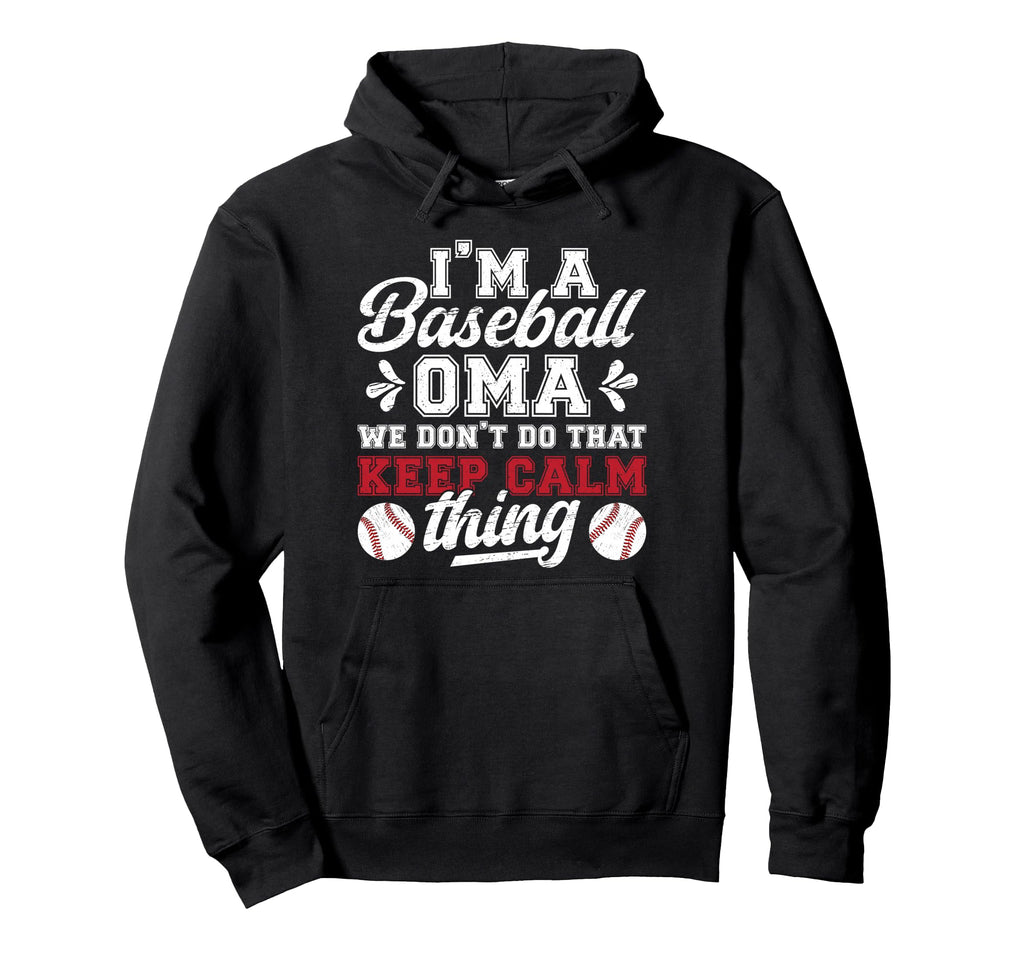 Im Baseball Oma Grandma Oma Baseball Hoodie - Minimalist Print Unisex - T-Shirt, Sweatshirt, Hoodie