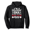 Im Baseball Oma Grandma Oma Baseball Hoodie - Minimalist Print Unisex - T-Shirt, Sweatshirt, Hoodie