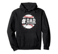 Baseball Player Distressed Baseball Dad Hoodie - Minimalist Print Unisex - T-Shirt, Sweatshirt, Hoodie