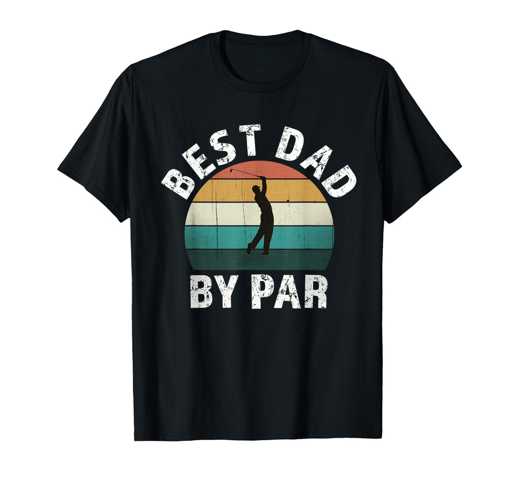 Golfer Dad Fun Sunset Father Playing T-Shirt - Custom Art Print Men Women - T-Shirt, Sweatshirt, Hoodie