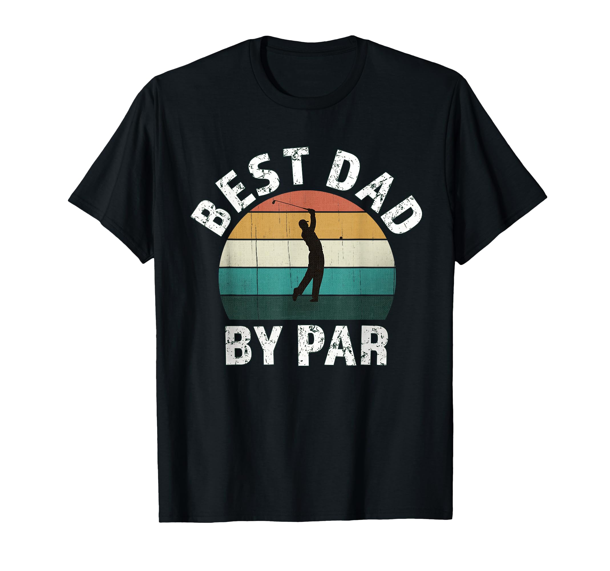 Golfer Dad Fun Sunset Father Playing T-Shirt - Custom Art Print Men Women - T-Shirt, Sweatshirt, Hoodie