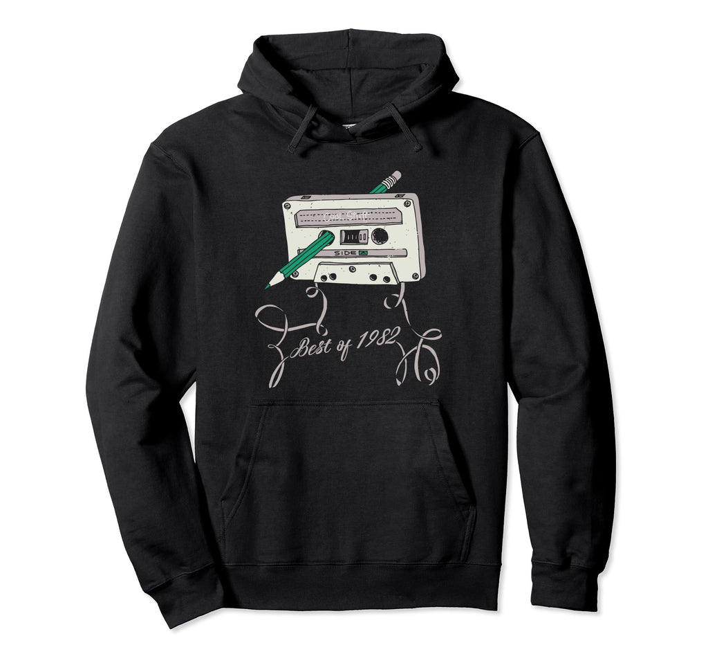 Best 1982 80S Mix Tape Cassette Dj Hoodie - Custom Art Print Unisex - T-Shirt, Sweatshirt, Hoodie