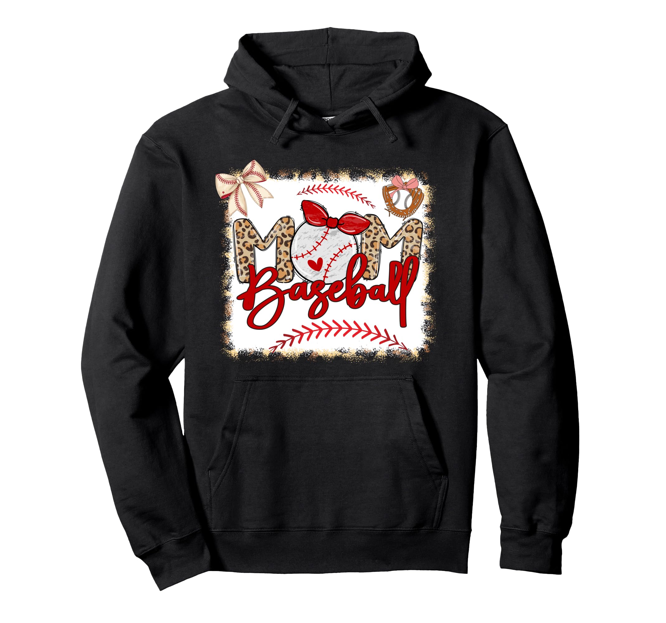 Baseball Mom Mama Mothers Day Baseball Hoodie - Novelty Apparel Men Women - T-Shirt, Sweatshirt, Hoodie