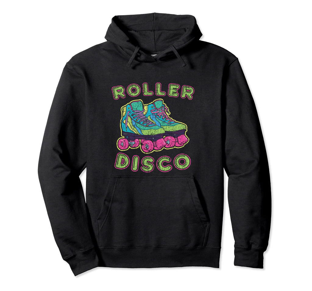Roller Skates Disco 70S 80S 90S Costume Hoodie - Novelty Apparel Men Women - T-Shirt, Sweatshirt, Hoodie