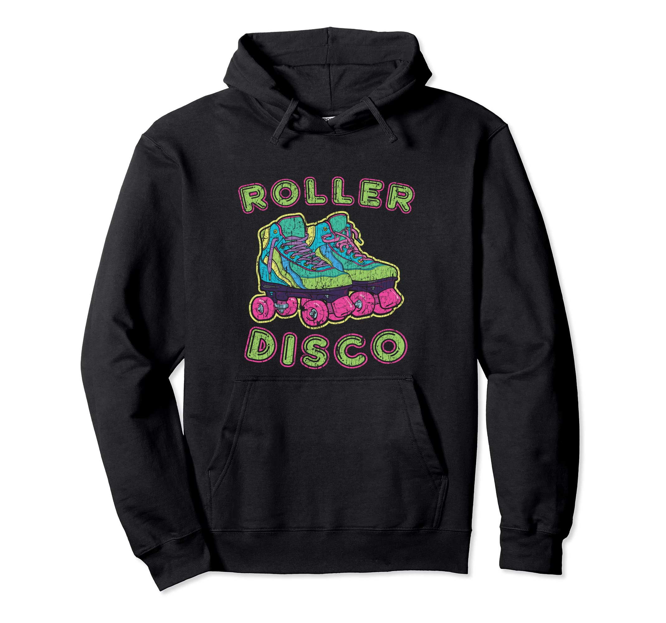 Roller Skates Disco 70S 80S 90S Costume Hoodie - Novelty Apparel Men Women - T-Shirt, Sweatshirt, Hoodie