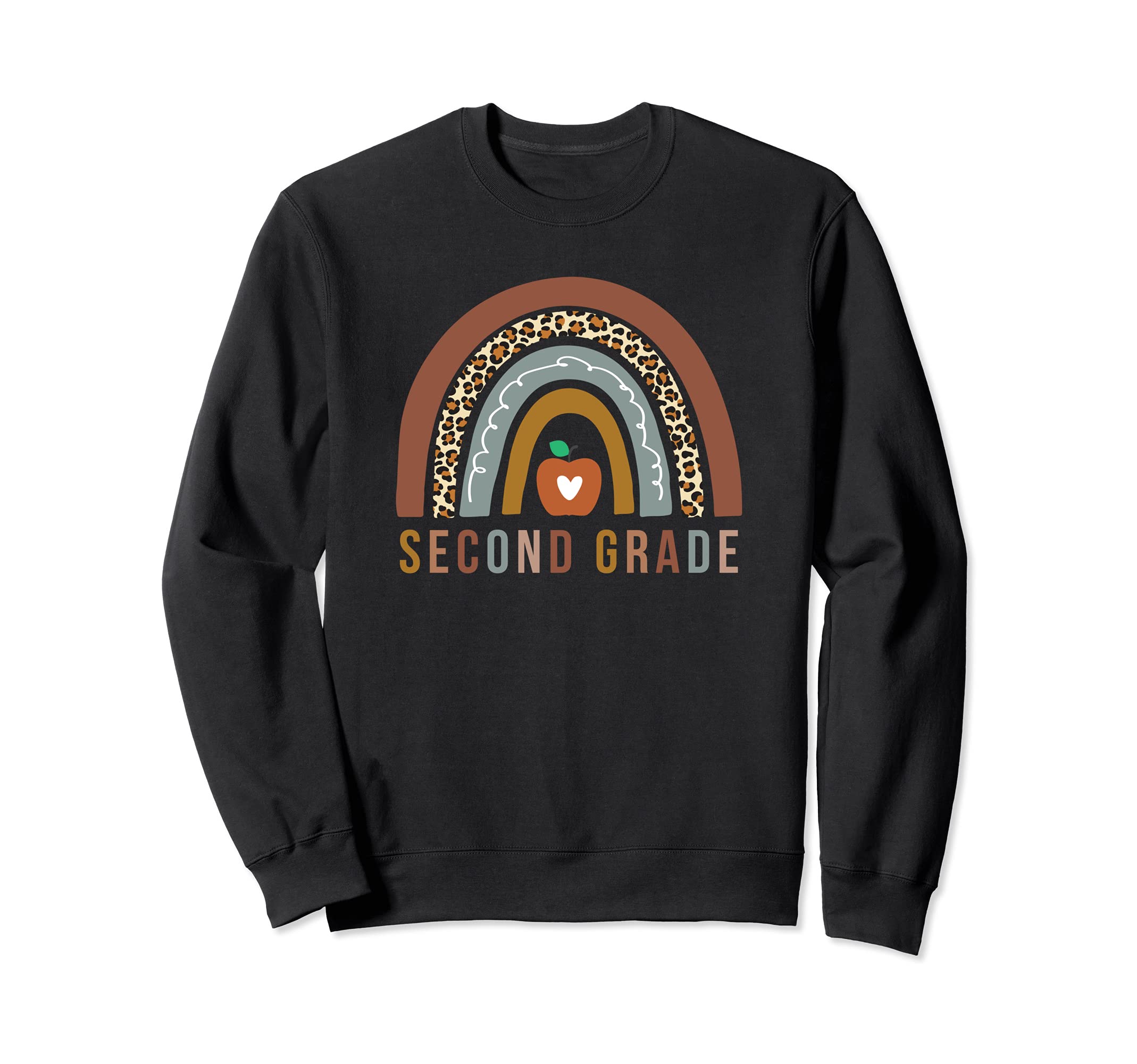 2Nd Grade Rainbow Second Grade Sweatshirt - Minimalist Print Men Women - T-Shirt, Sweatshirt, Hoodie