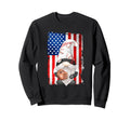 Baseball Catcher Dad American Sweatshirt - Casual Everyday Wear Unisex - T-Shirt, Sweatshirt, Hoodie