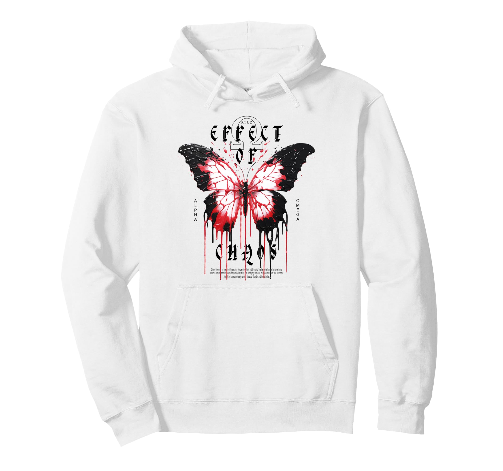 Y2K Streetwear Butterfly Hoodie - Aesthetic Graphic Unisex - T-Shirt, Sweatshirt, Hoodie