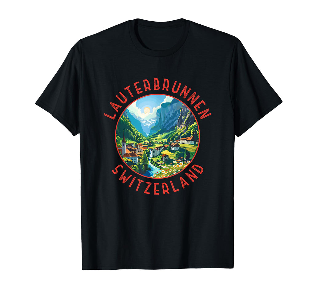Lauterbrunnen Switzerland T-Shirt - Casual Everyday Wear for Adults - T-Shirt, Sweatshirt, Hoodie