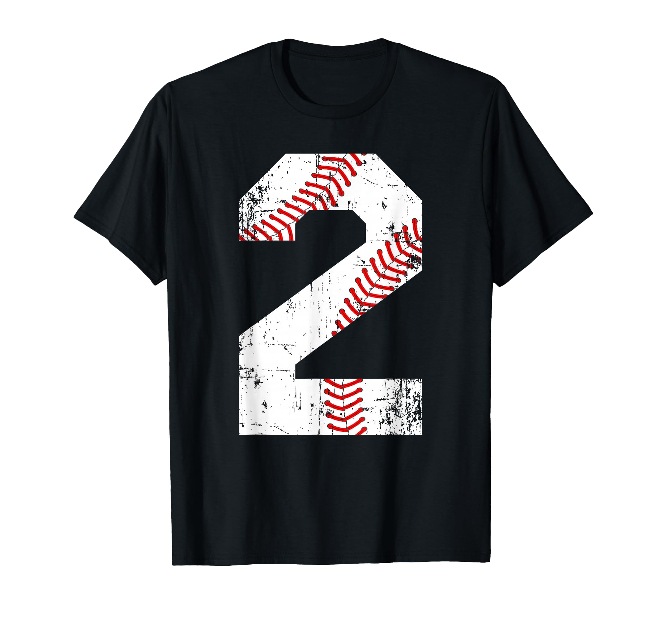 Baseball 2 Jersey Number T-Shirt - Custom Art Print for Adults - T-Shirt, Sweatshirt, Hoodie