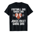 Where Dad Jokes Meet Game Day Football T-Shirt - Custom Art Print Unisex - T-Shirt, Sweatshirt, Hoodie