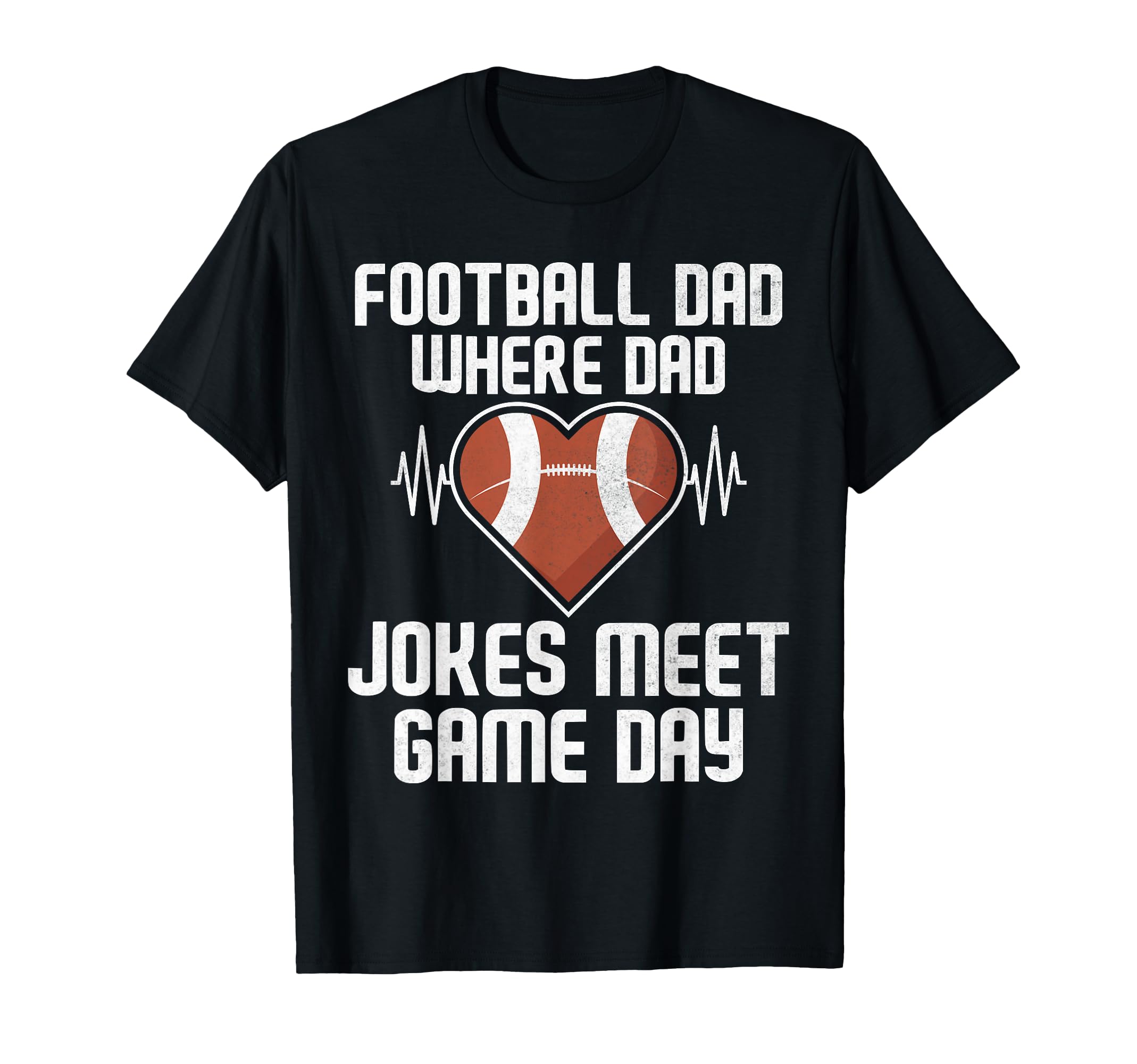 Where Dad Jokes Meet Game Day Football T-Shirt - Custom Art Print Unisex - T-Shirt, Sweatshirt, Hoodie
