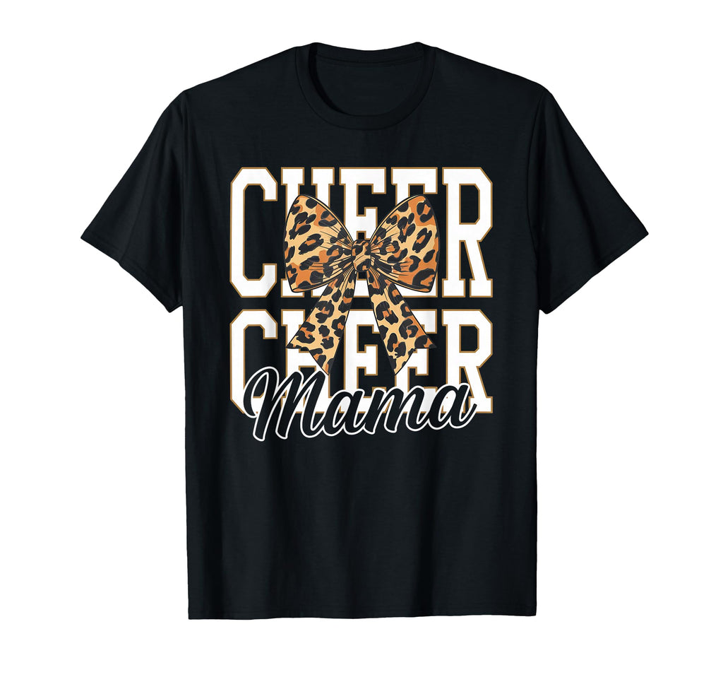 Cheer Mom Mother Bow Cheerleader T-Shirt - Casual Everyday Wear for Adults - T-Shirt, Sweatshirt, Hoodie