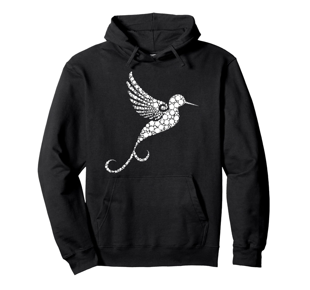 Hummingbird Distressed Hummingbird Hoodie - Novelty Apparel for Adults - T-Shirt, Sweatshirt, Hoodie