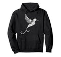 Hummingbird Distressed Hummingbird Hoodie - Novelty Apparel for Adults - T-Shirt, Sweatshirt, Hoodie