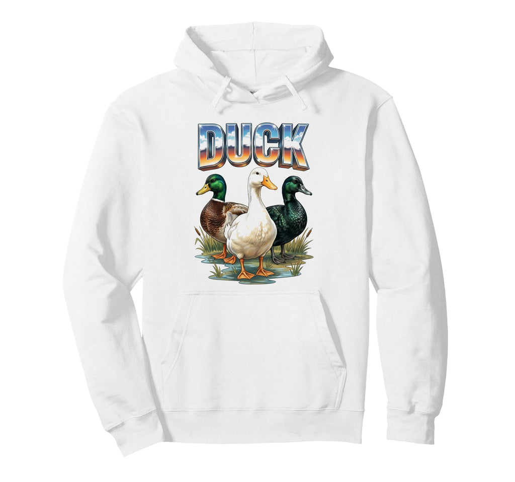 Duck 70S 90S Duck Farm Birds Lover Hoodie - Aesthetic Graphic Men Women - T-Shirt, Sweatshirt, Hoodie