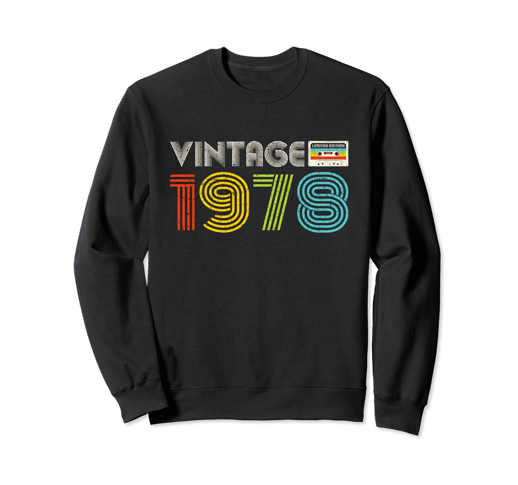 45Th Birthday Gifts 1978 Sweatshirt - Aesthetic Graphic for Adults - T-Shirt, Sweatshirt, Hoodie