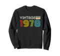 45Th Birthday Gifts 1978 Sweatshirt - Aesthetic Graphic for Adults - T-Shirt, Sweatshirt, Hoodie