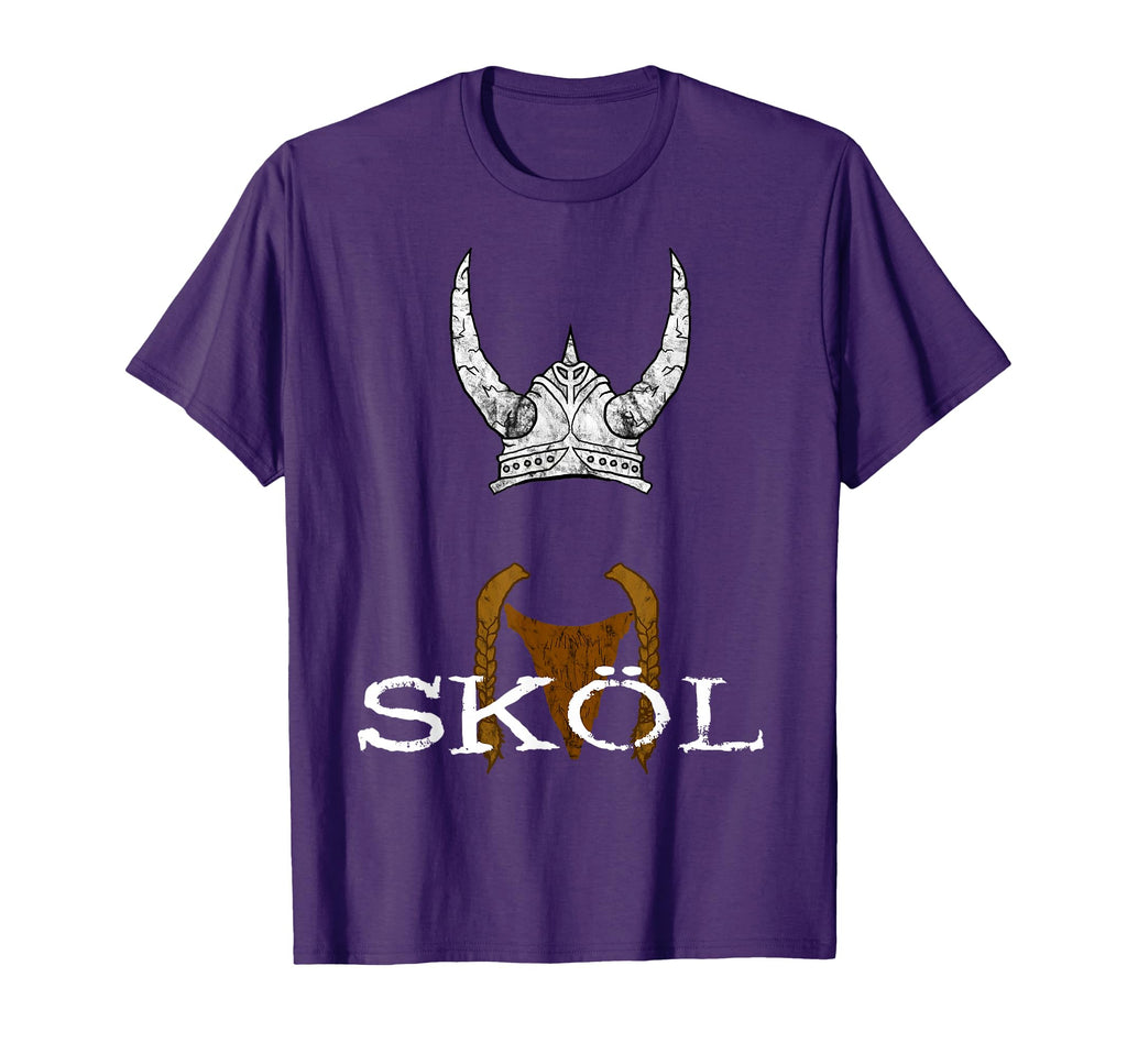 Skol Viking Helmet Nordic Scandinavian T-Shirt - Fun Novelty Design Unisex - T-Shirt, Sweatshirt, Hoodie
