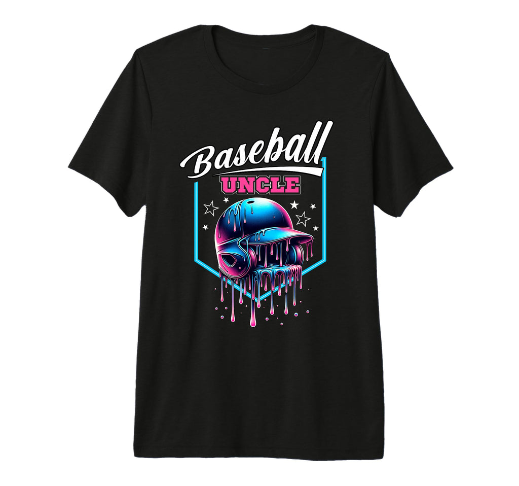 Mens Baseball Uncle Ice Cream Drip T-Shirt - Unique Graphic Men Women - T-Shirt, Sweatshirt, Hoodie